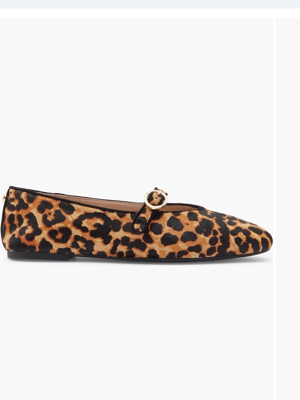 Stuart Weitzman Kyra Calf hair Mary Jane Flat - Brown/Black